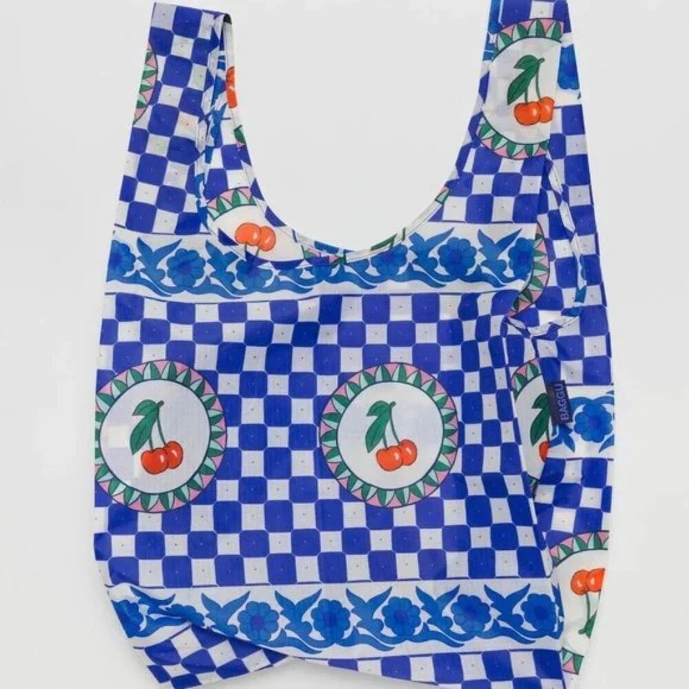 ✨SOLD!✨ NWOT Standard BAGGU Reusable Bag – Cherry Tile - Picture 5 of 7